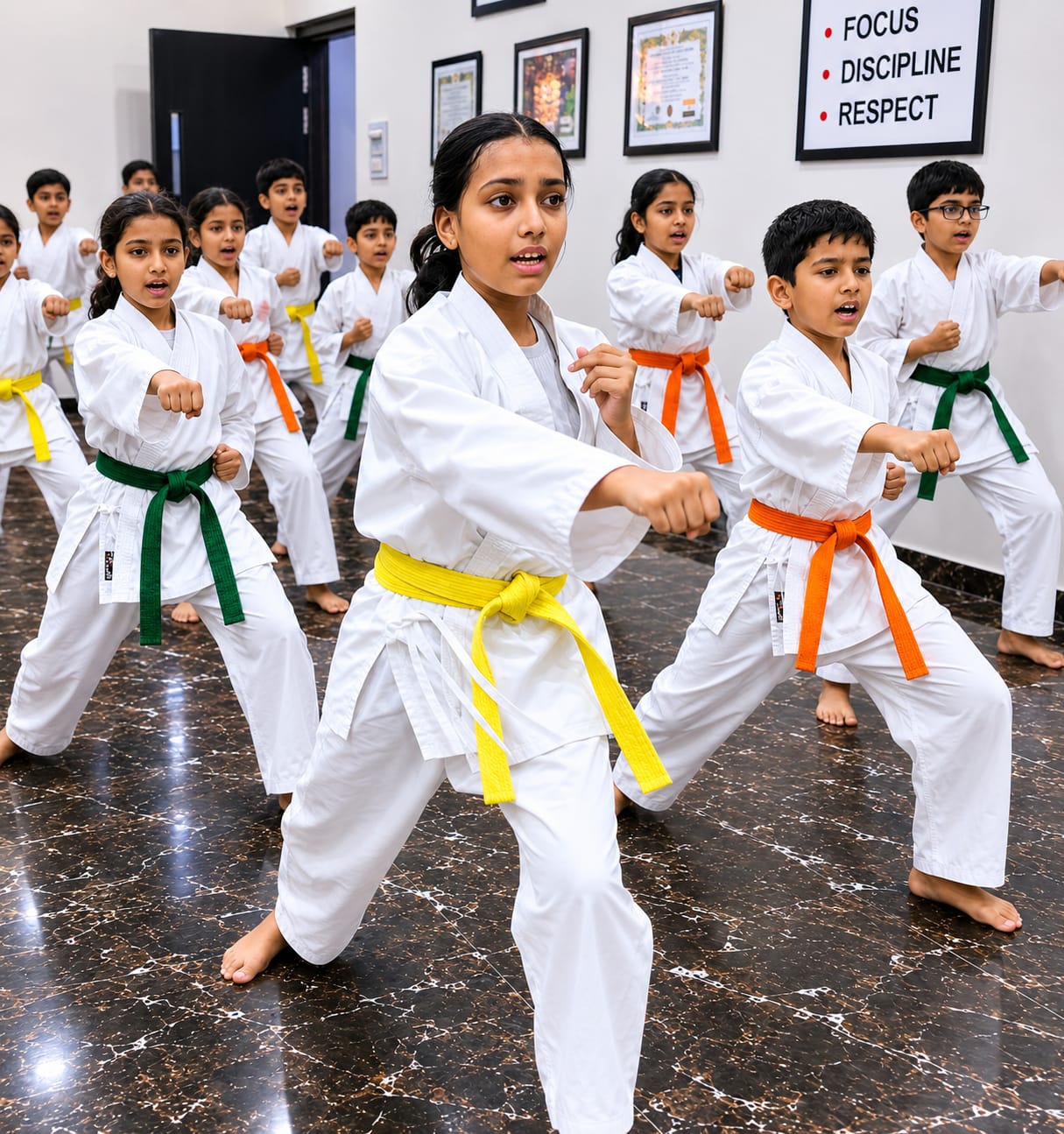 Karate class at Activity Zone Patna